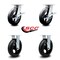 Service Caster 8 Inch Kingpinless Rubber on Steel Wheel Caster Brakes 2 Rigid SCC, 2PK SCC-KP30S820-RSR-SLB-2-R-2 - alternate 3